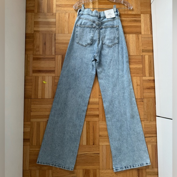 H&M high-rise wide leg stretchy washed jeans EUR 38 / US 6 - will fit S/M! - Picture 4 of 8